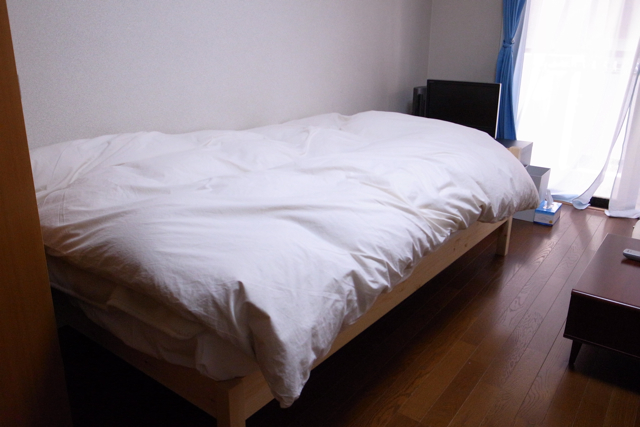 無印良品 パイン材 シングルベッドの写真